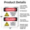 Signmission Hazardous Waste Storage Area Bilingual Danger Sign, Aluminum, 12in W x 18in L, 2PK OS-2PACK-DS-A-1218-VS-1321 - alternate 9